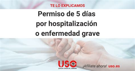 Despedida por aprovechar el permiso por la hospitalización de su .